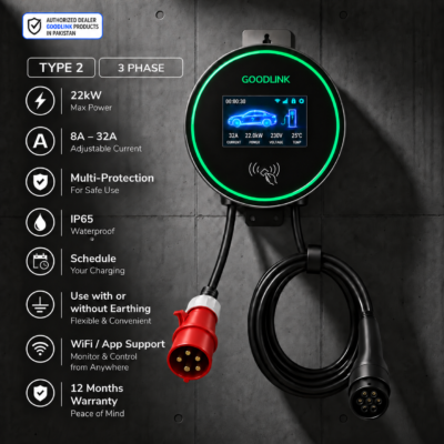 EV Charger 22KW- Wall Mounted