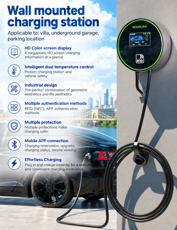 EV Charger 22KW- Wall Mounted
